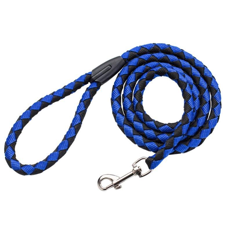 2 Way Braided Nylon Dual Dog Leash Double Lead Rope Strong Pet Leash Walking Running Leads For Couplers With Soft Padded Handle Ghostspetpalace.com