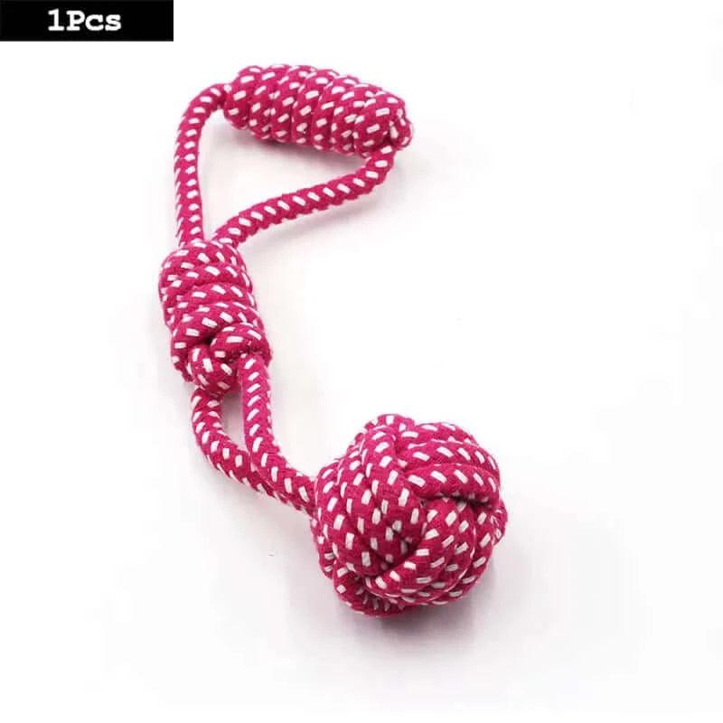 Carrot Knot Rope Ball: Durable Dog Chew Toy for Teeth Cleaning - Ghostspetpalace.com